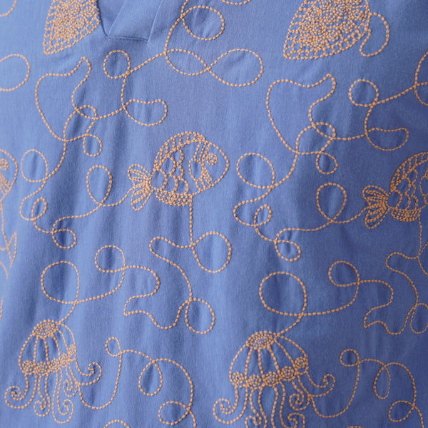 Reef Rider Cotton Knit T-Shirt (Midnight Black)