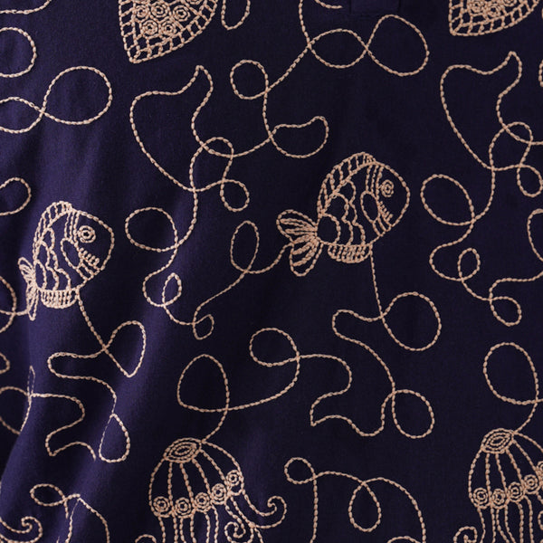 Reef Rider Cotton Knit T-Shirt (Midnight Black)