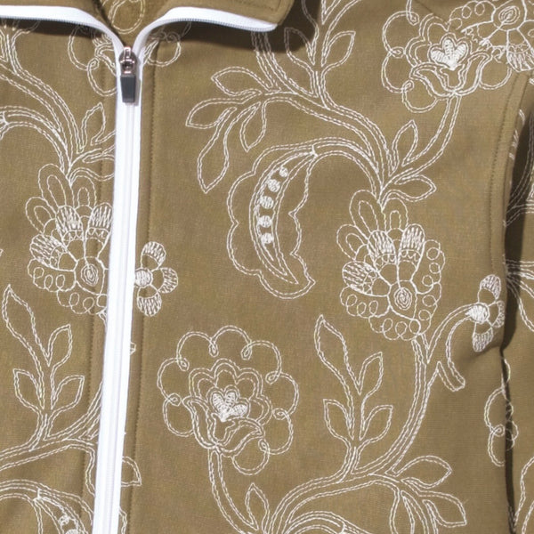 Winter Bloom Fleece Jacket (Olive Moss)