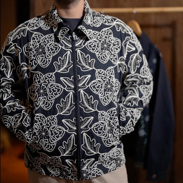 Winter Fern Shacket with Zipper