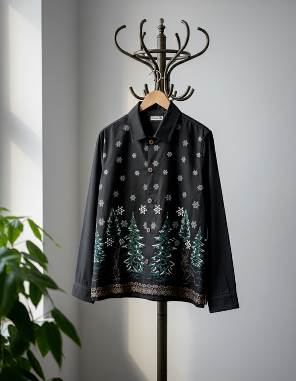 Evergreen Pines Oversized Shacket