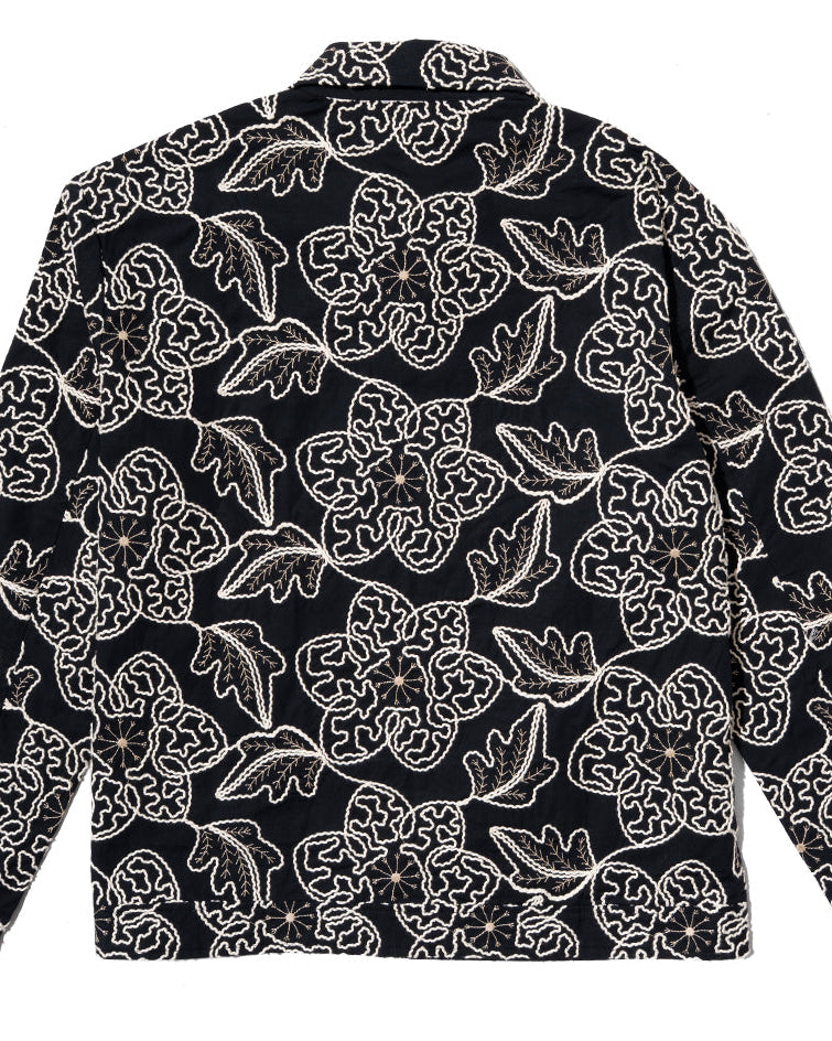 Winter Fern Shacket with Zipper