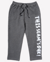 This Seam’s OHK! Quilted Pyjamas (Storm Grey Grid)