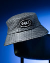 Ohk! Grid Quilted Bucket Hat (Black Grid)