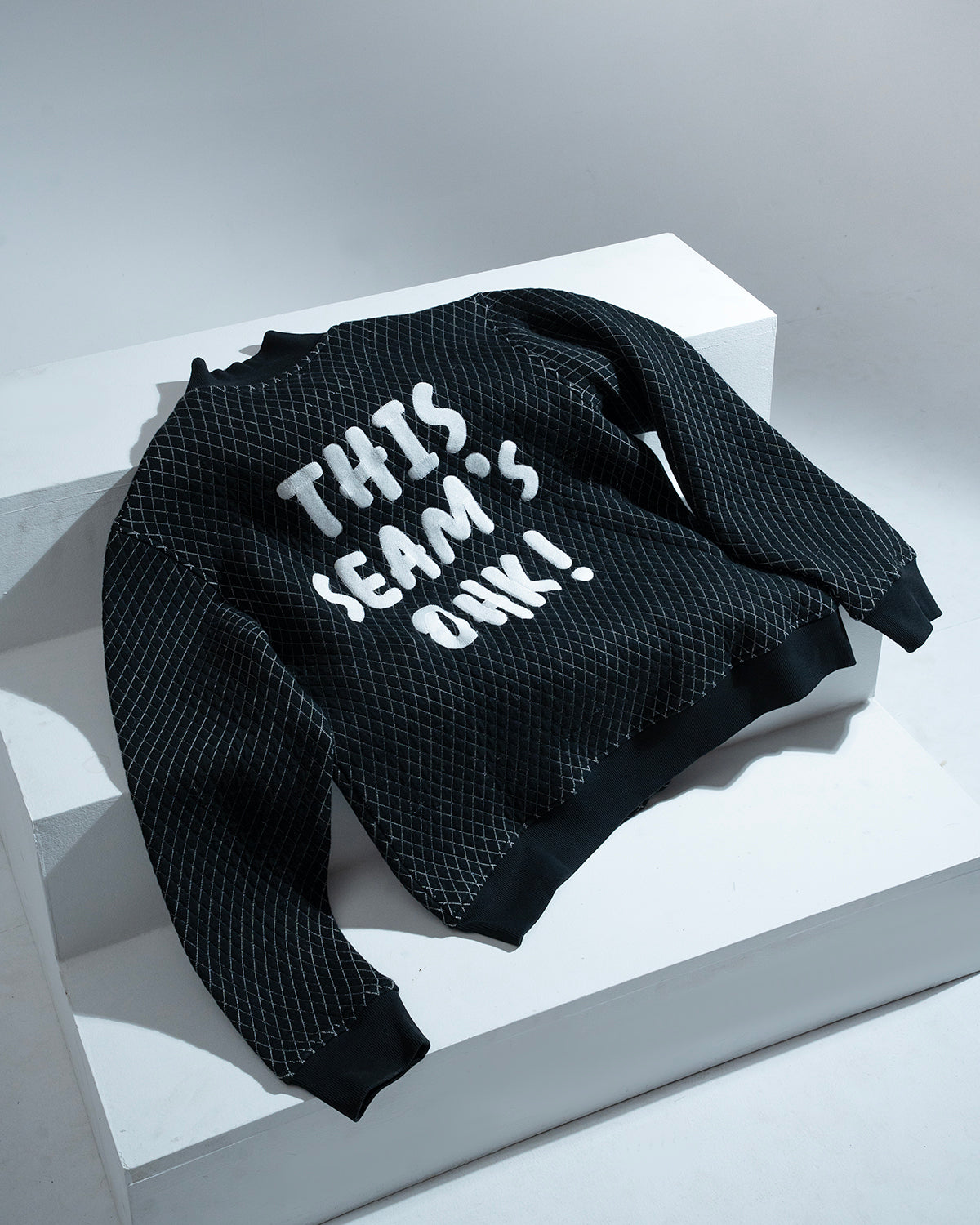 This Seam’s OHK! Quilted Jacket (Black Grid)