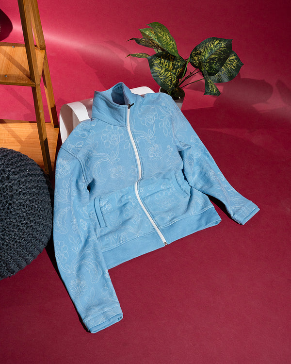 Winter Bloom Fleece Jacket (Olive Moss)