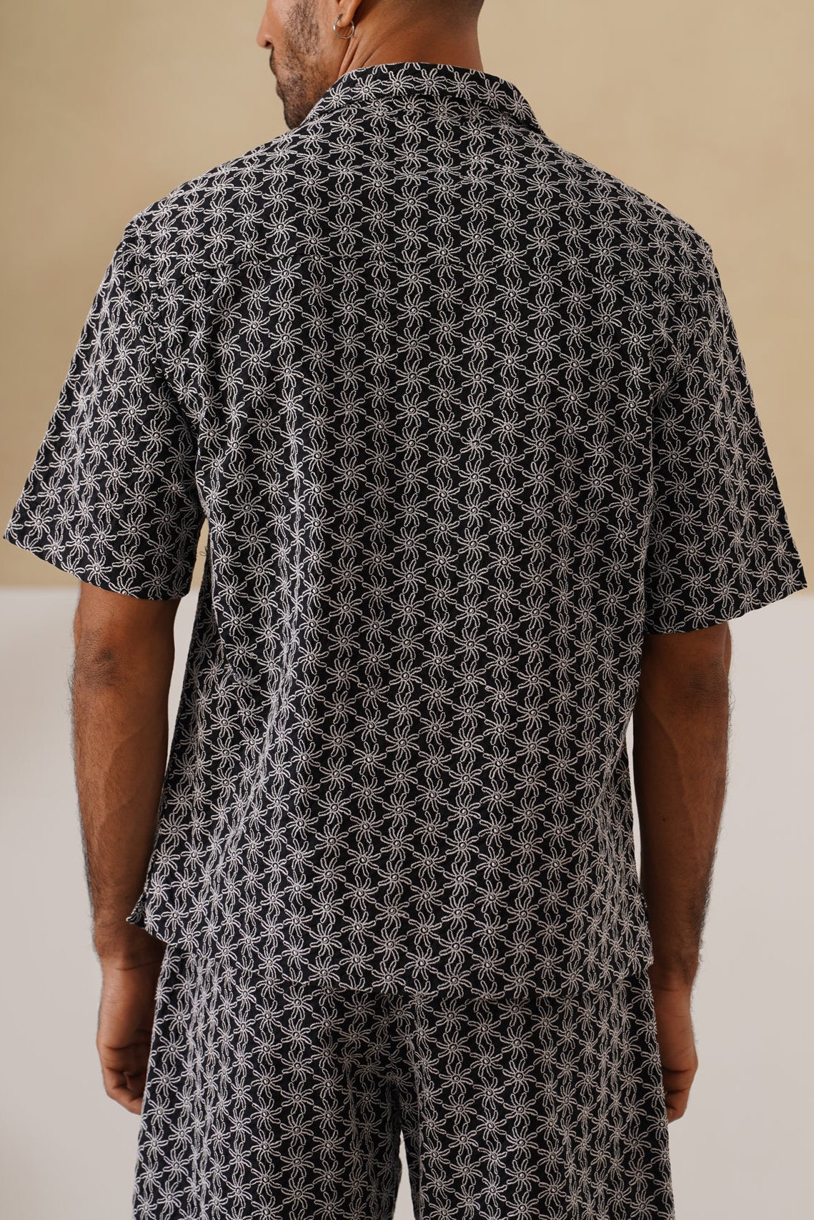 Midnight Bloom Cotton Shirt