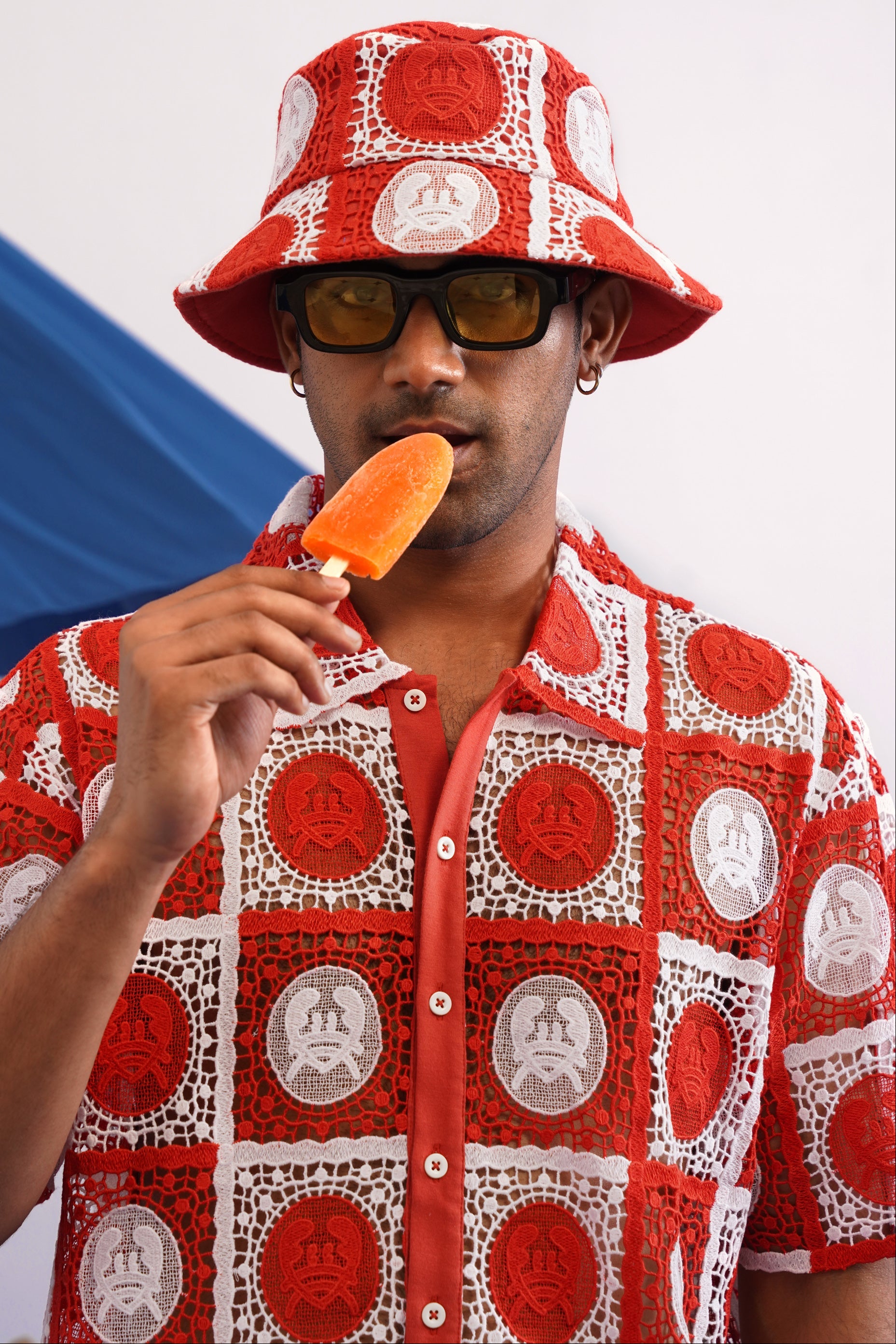KRABANA GUIPURE BUCKET HAT - CORAL CREST