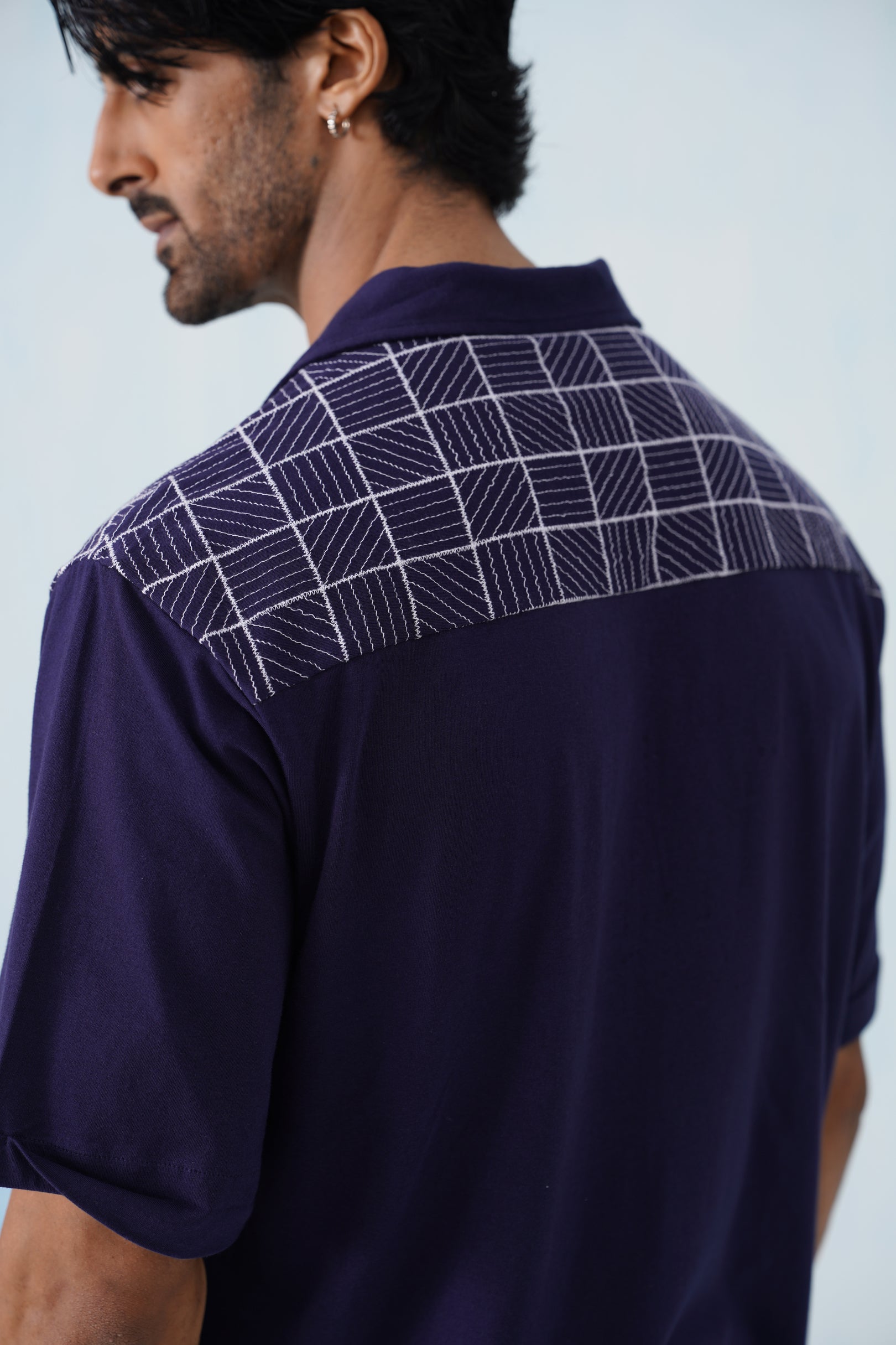 Cross Current Cotton Knit Shirt (Midnight Black)