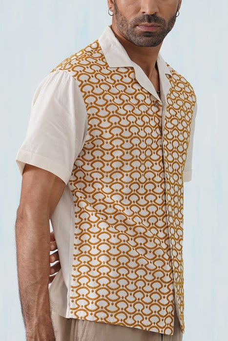 Golden Arc Cotton Shirt