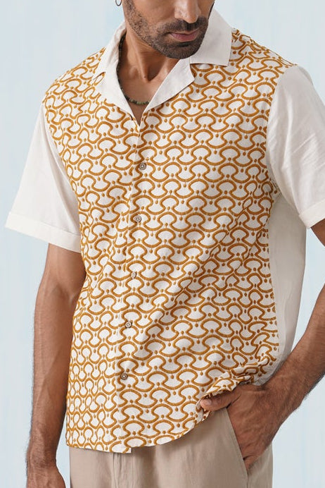 Golden Arc Cotton Shirt