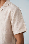 Dune Ripple Cotton Linen Shirt