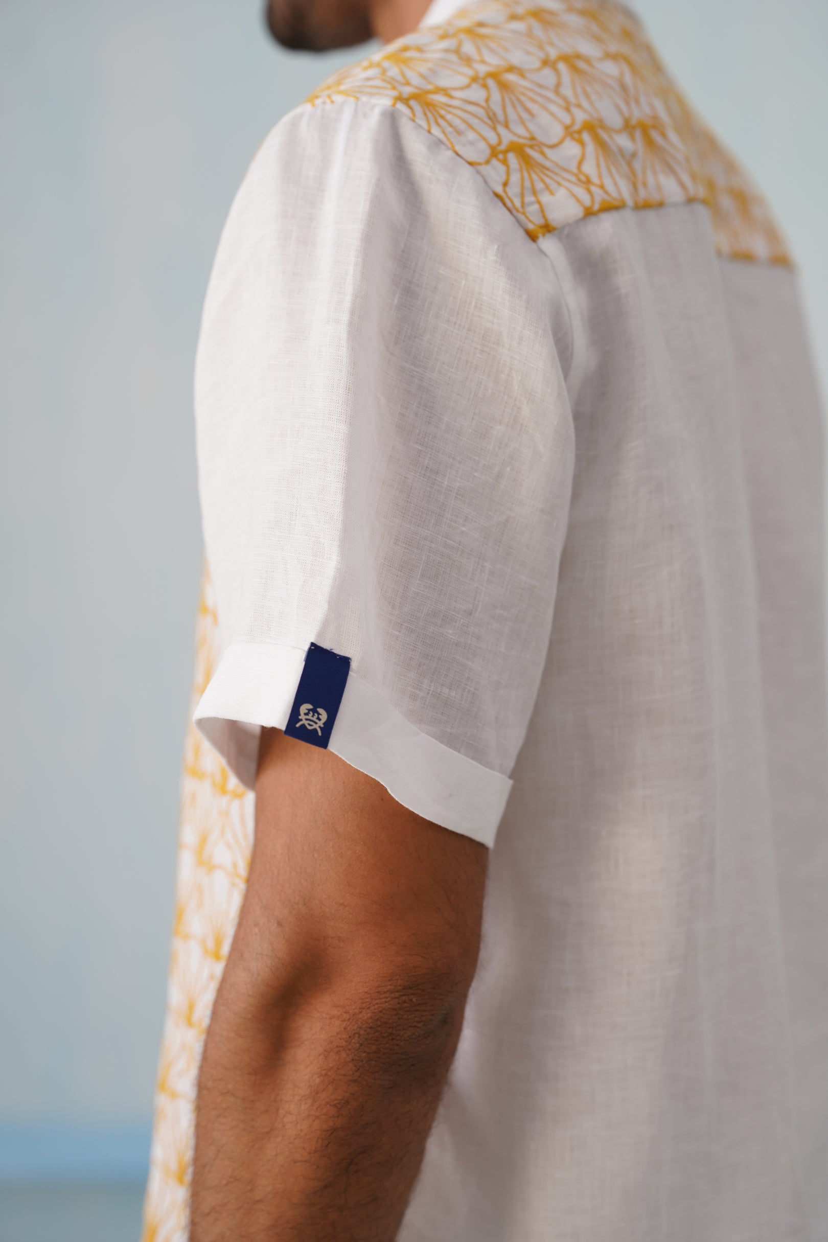 Sunlit Shells Cotton Linen Shirt