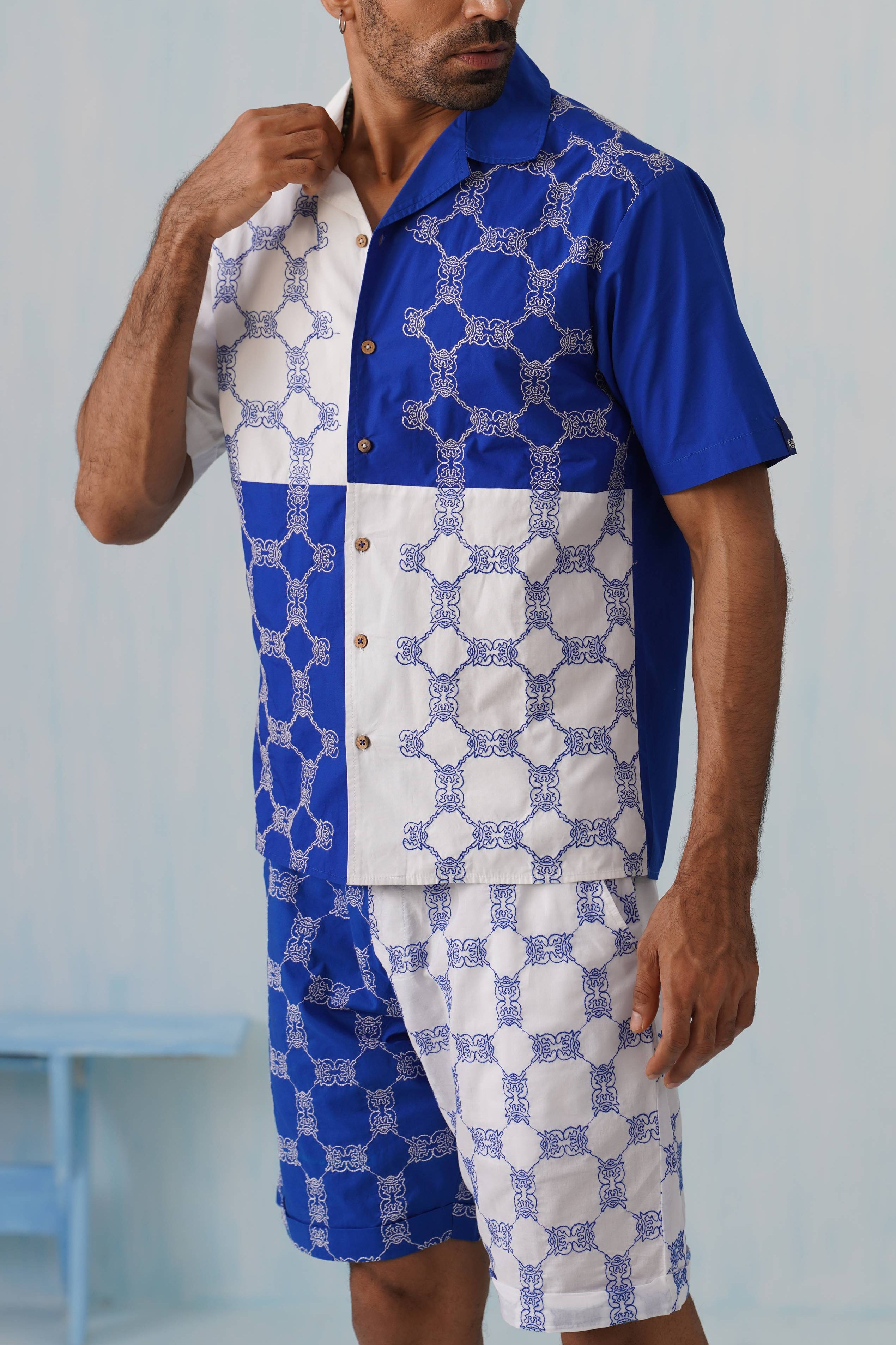 Knotty Krabs (Cotton) Co-ord Set - Surf & Foam