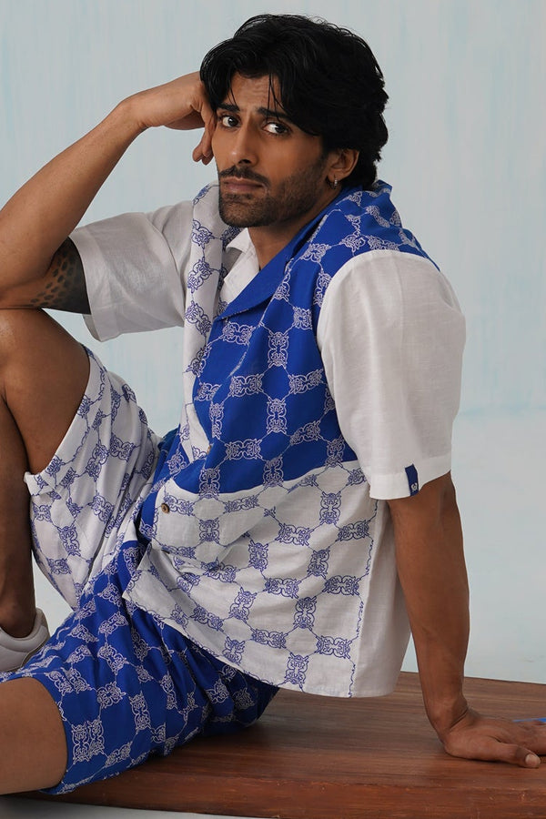 Knotty Krabs (Linen) Co-ord Set - Surf & Foam