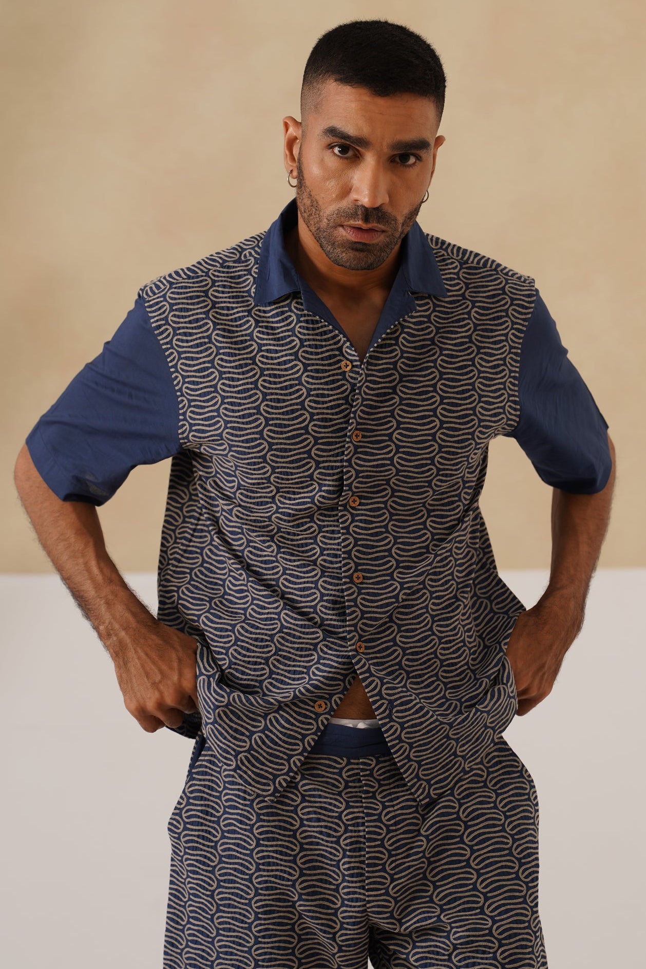 Midnight Current Cotton Shirt