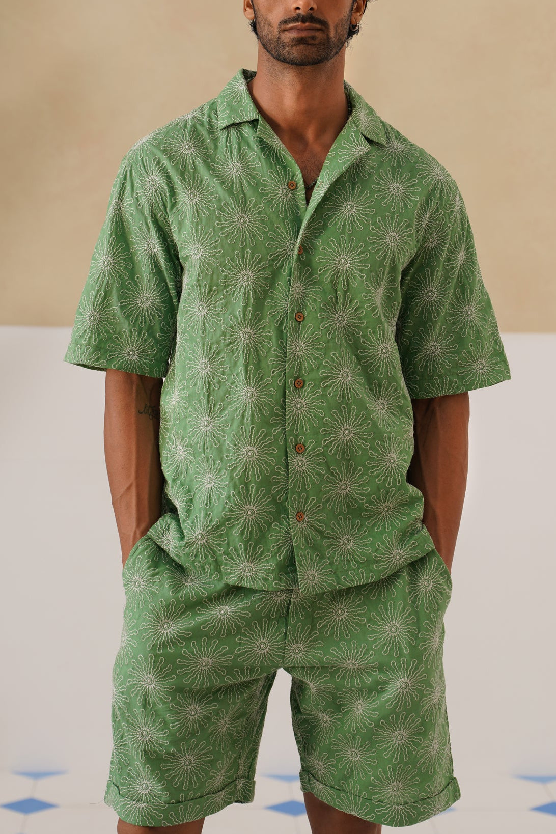 Solar Bloom Cotton Co-ord Set