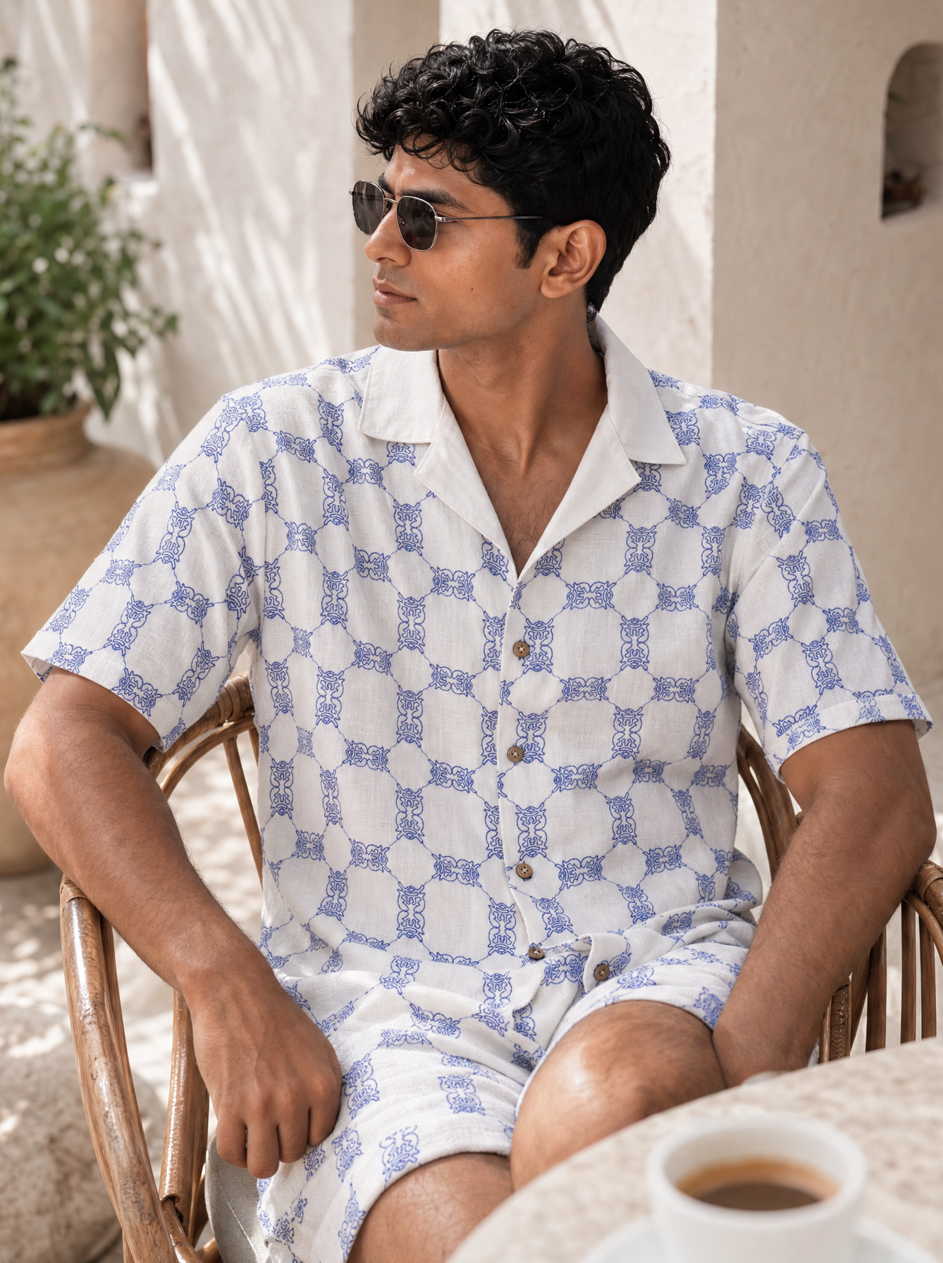 Knotty Krabs (Linen) Shirt - Salt (White)