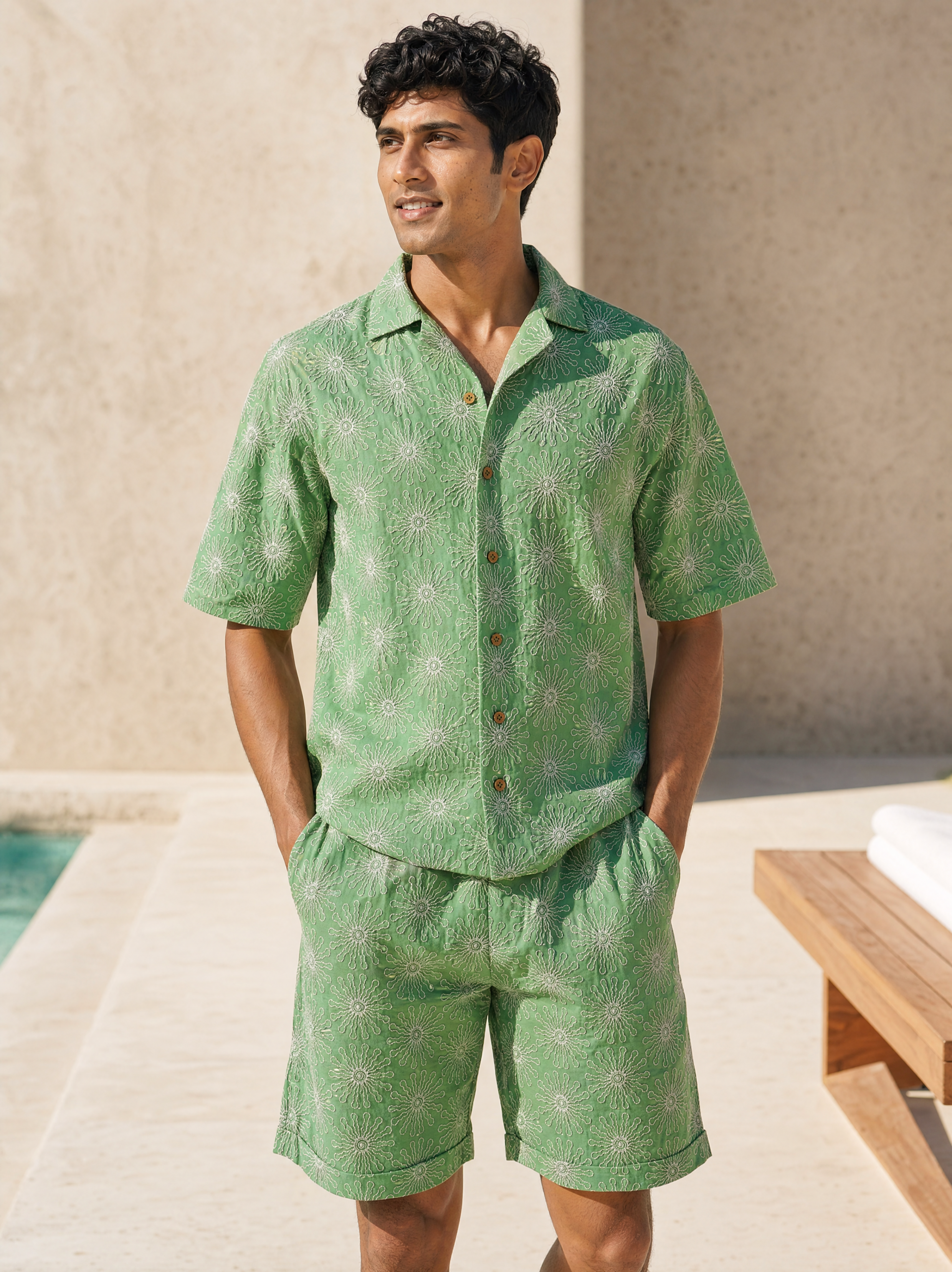 Solar Bloom Cotton Shirt