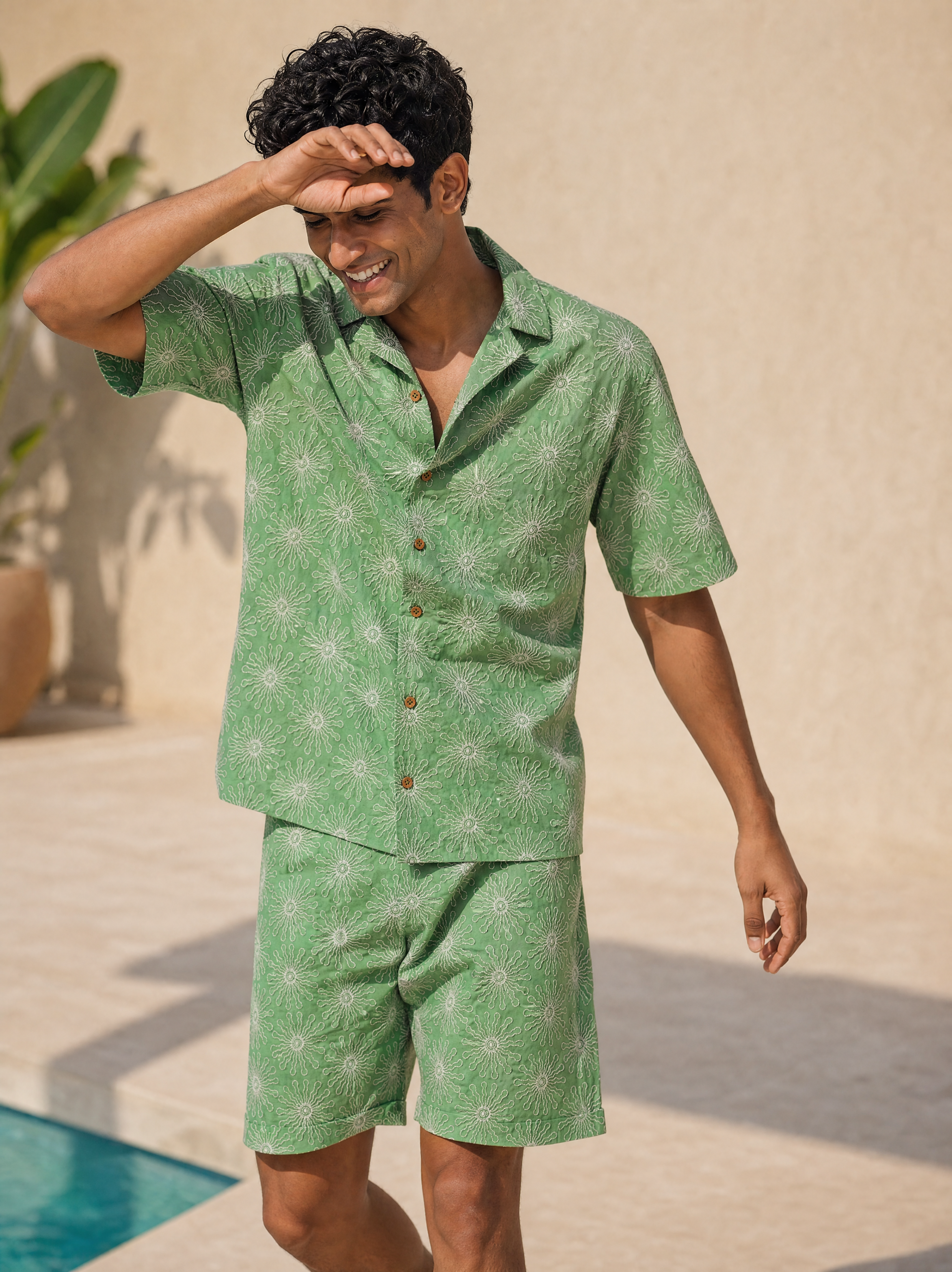 Solar Bloom Cotton Shirt