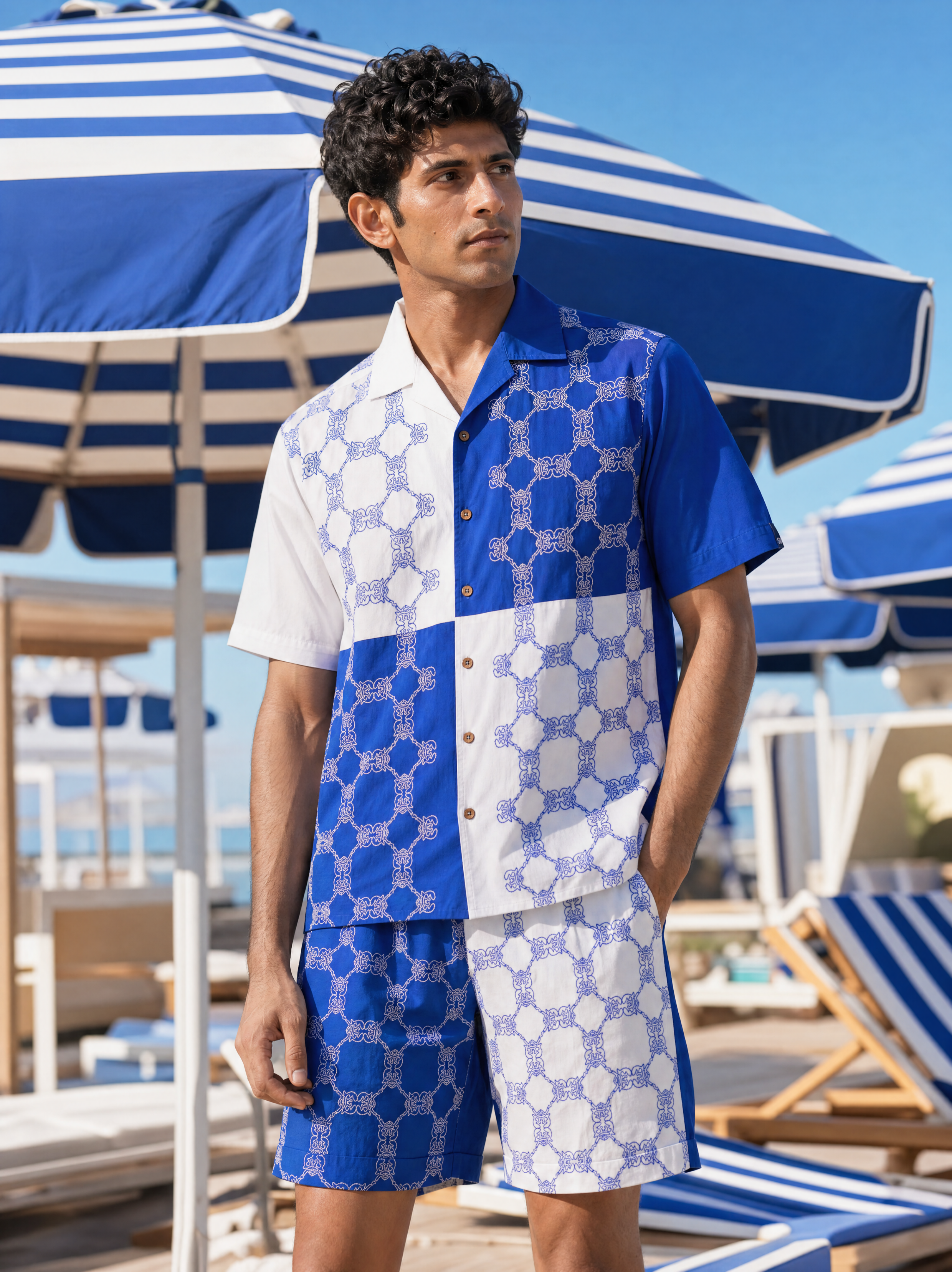 Knotty Krabs (Cotton) Co-ord Set - Surf & Foam