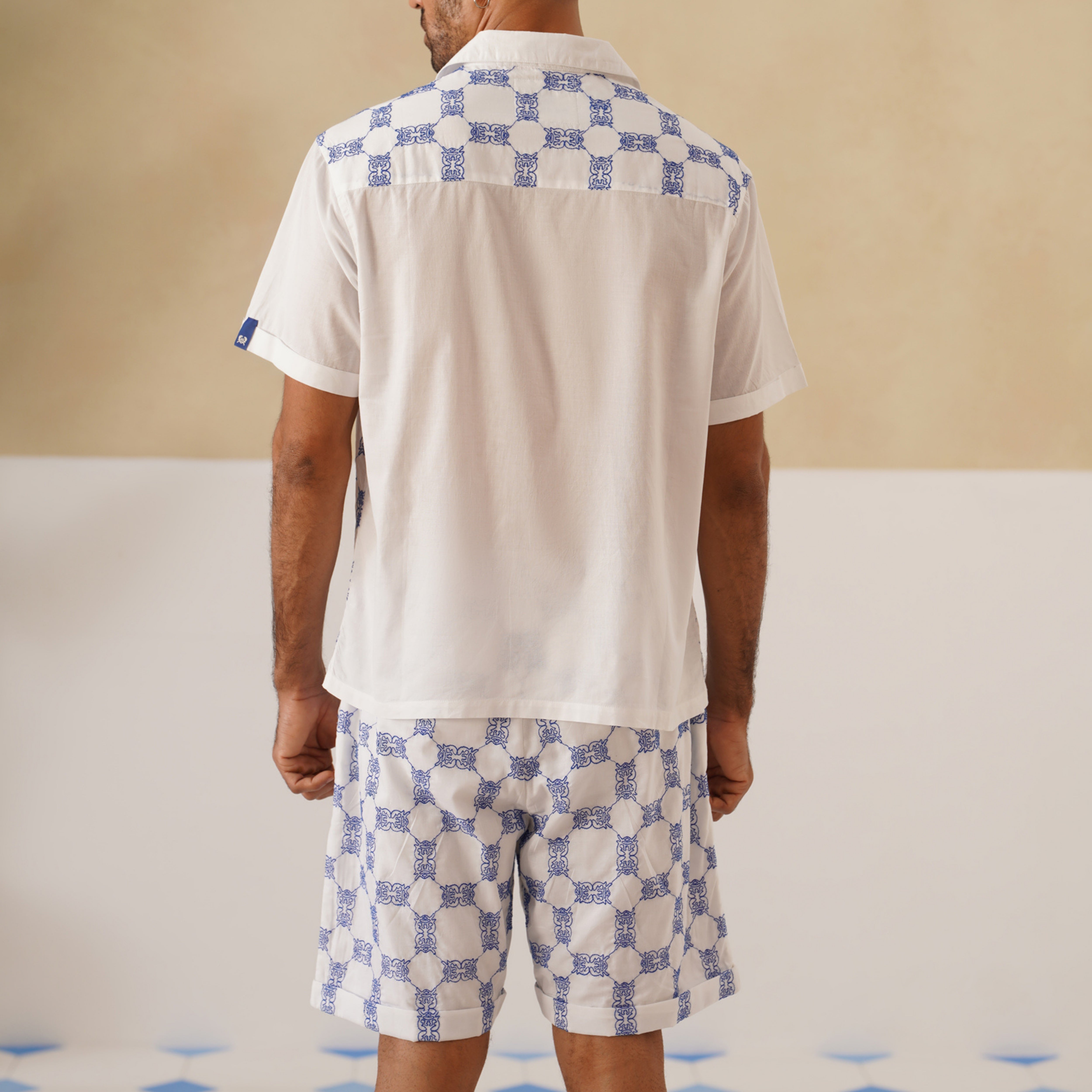 Knotty Krabs (Cotton) Co-ord Set - Salt (White)