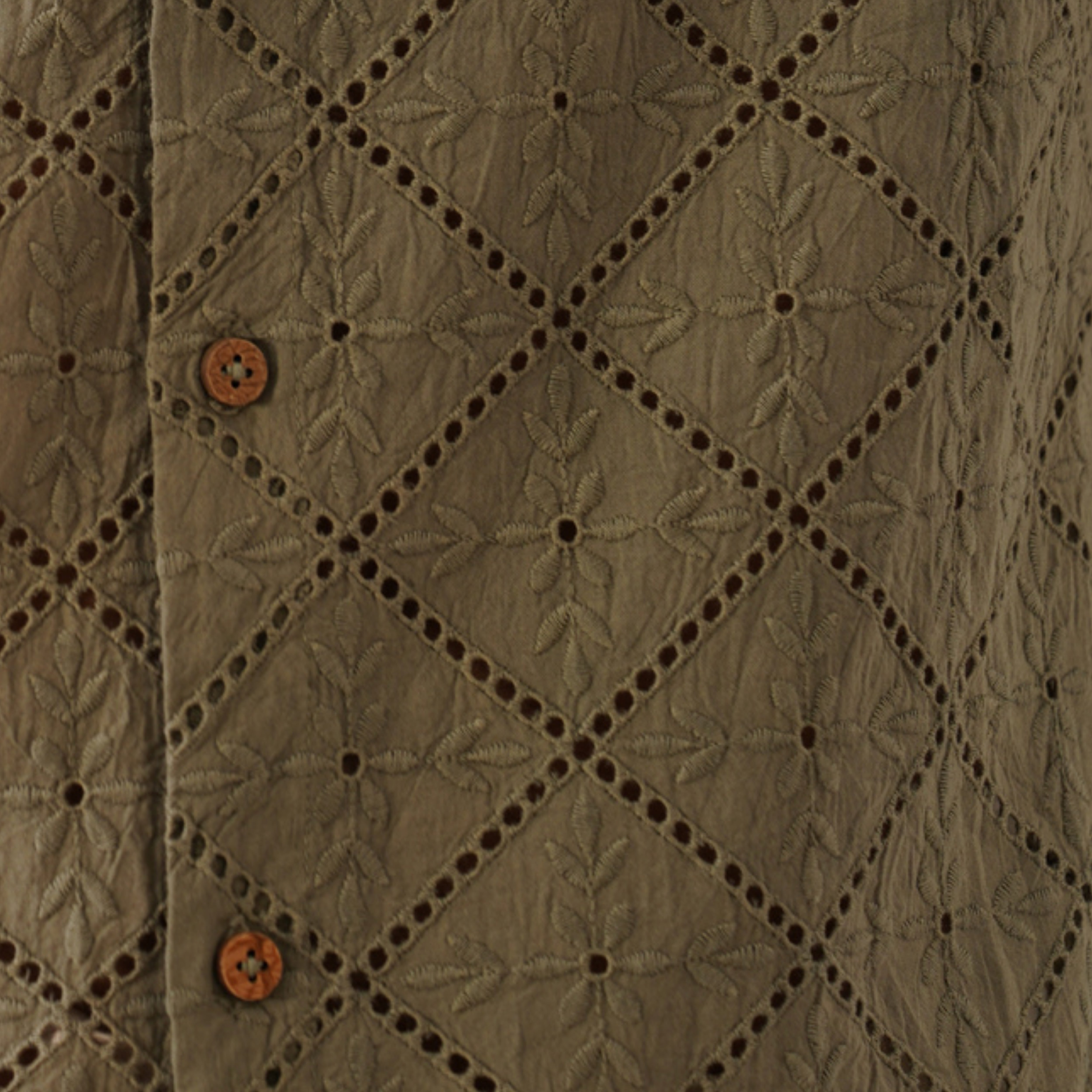 Diamond Daze 100 % Cotton Shirt (Chestnut Brown)