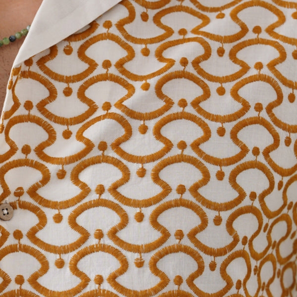 Golden Arc Cotton Shirt