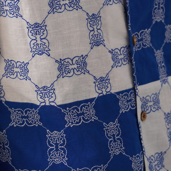 Knotty Krabs (Linen) Shirt - Surf & Foam