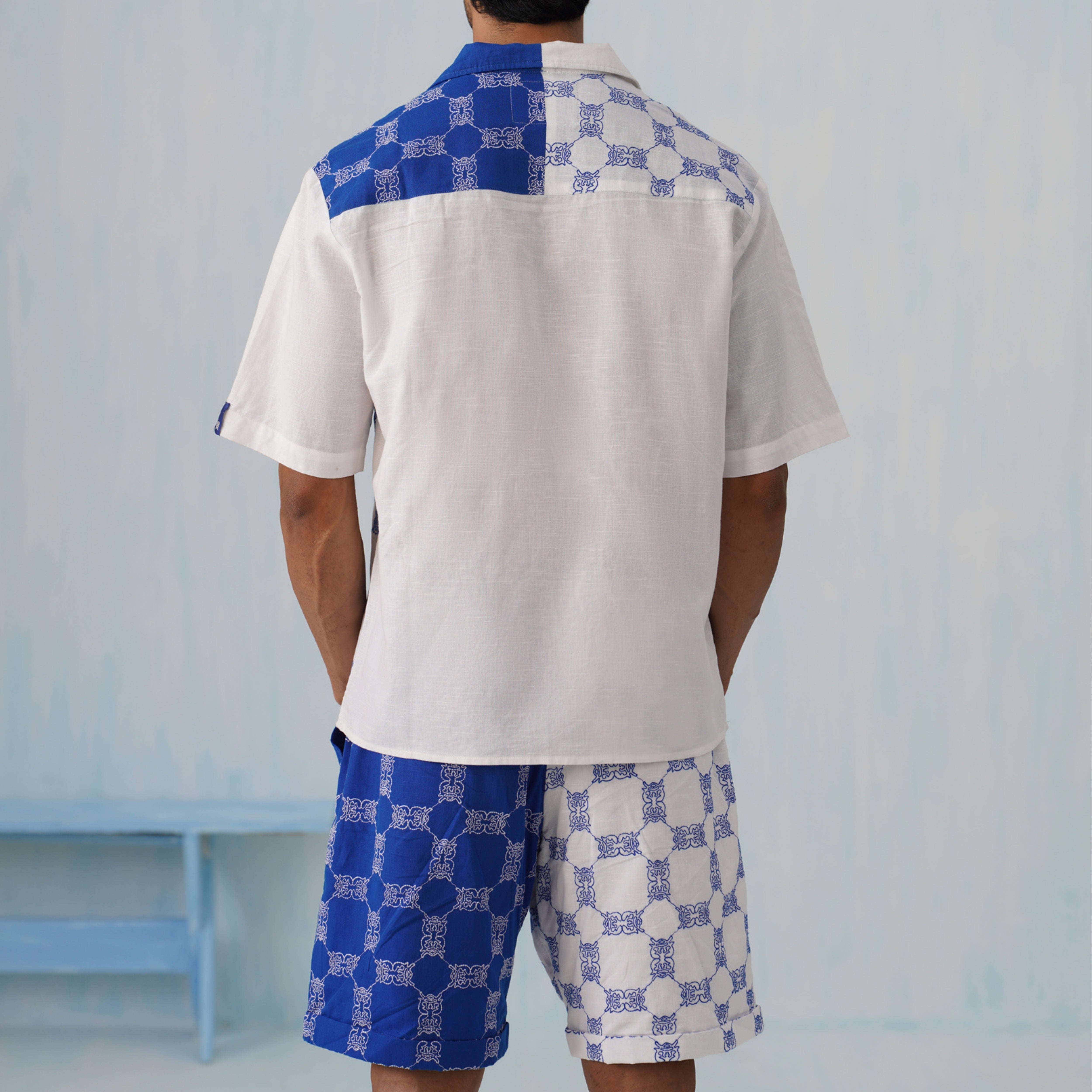 Knotty Krabs (Linen) Co-ord Set - Surf & Foam