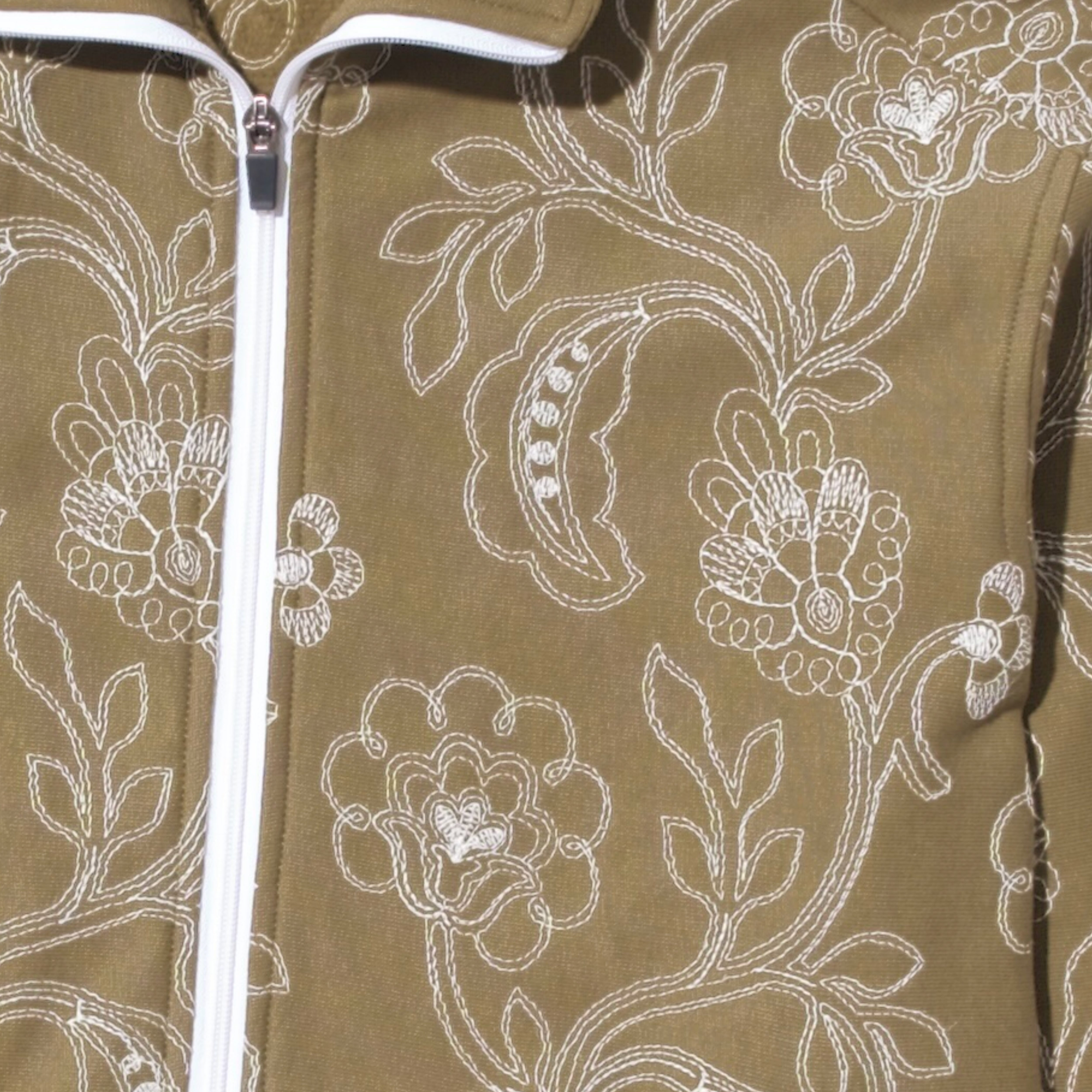 Winter Bloom Fleece Jacket (Olive Moss)