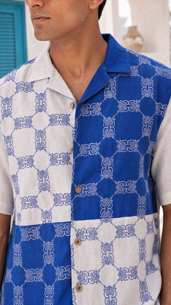 Knotty Krabs (Linen) Co-ord Set - Surf & Foam
