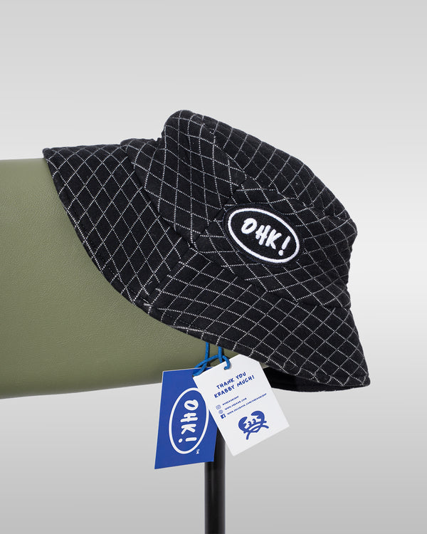 Ohk! Grid Quilted Bucket Hat