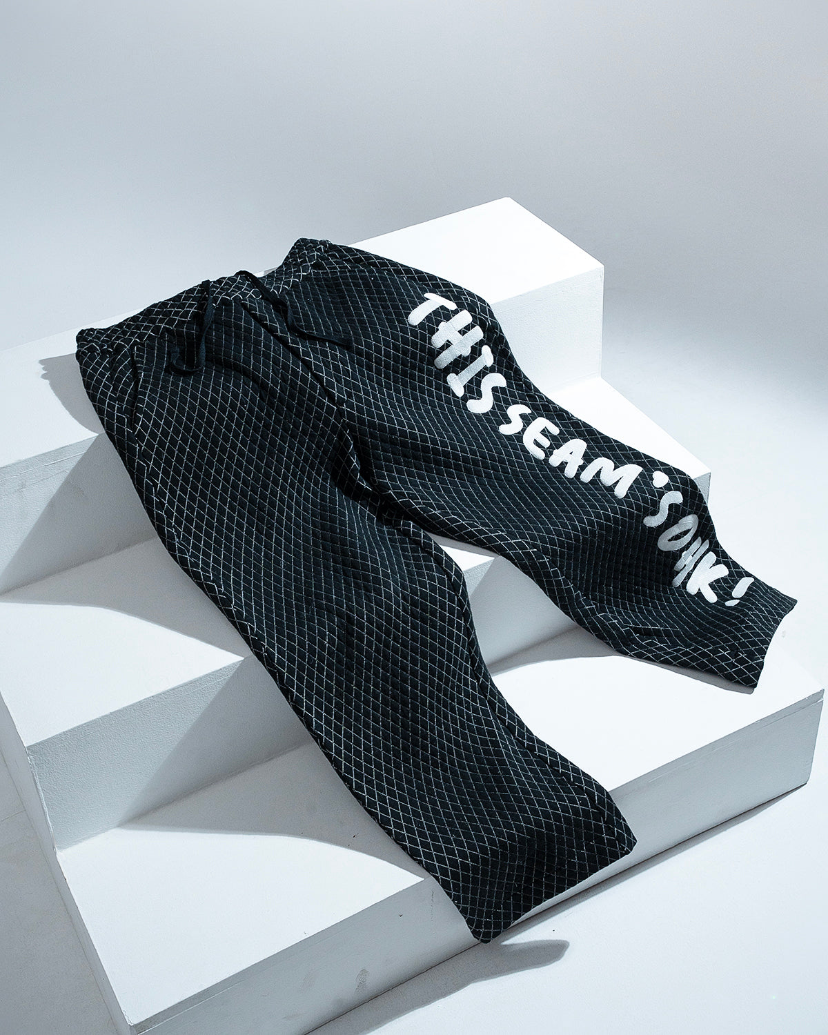 This Seam’s OHK! Quilted Pyjamas (Black Grid)