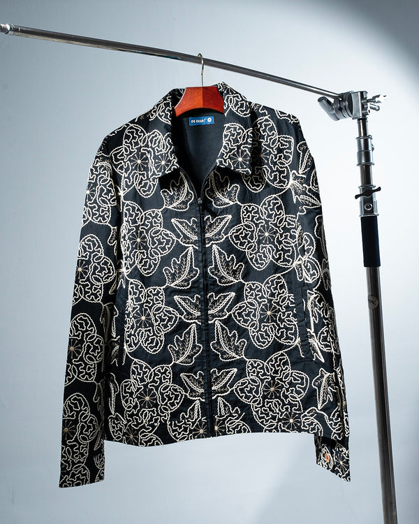 Winter Fern Shacket with Zipper