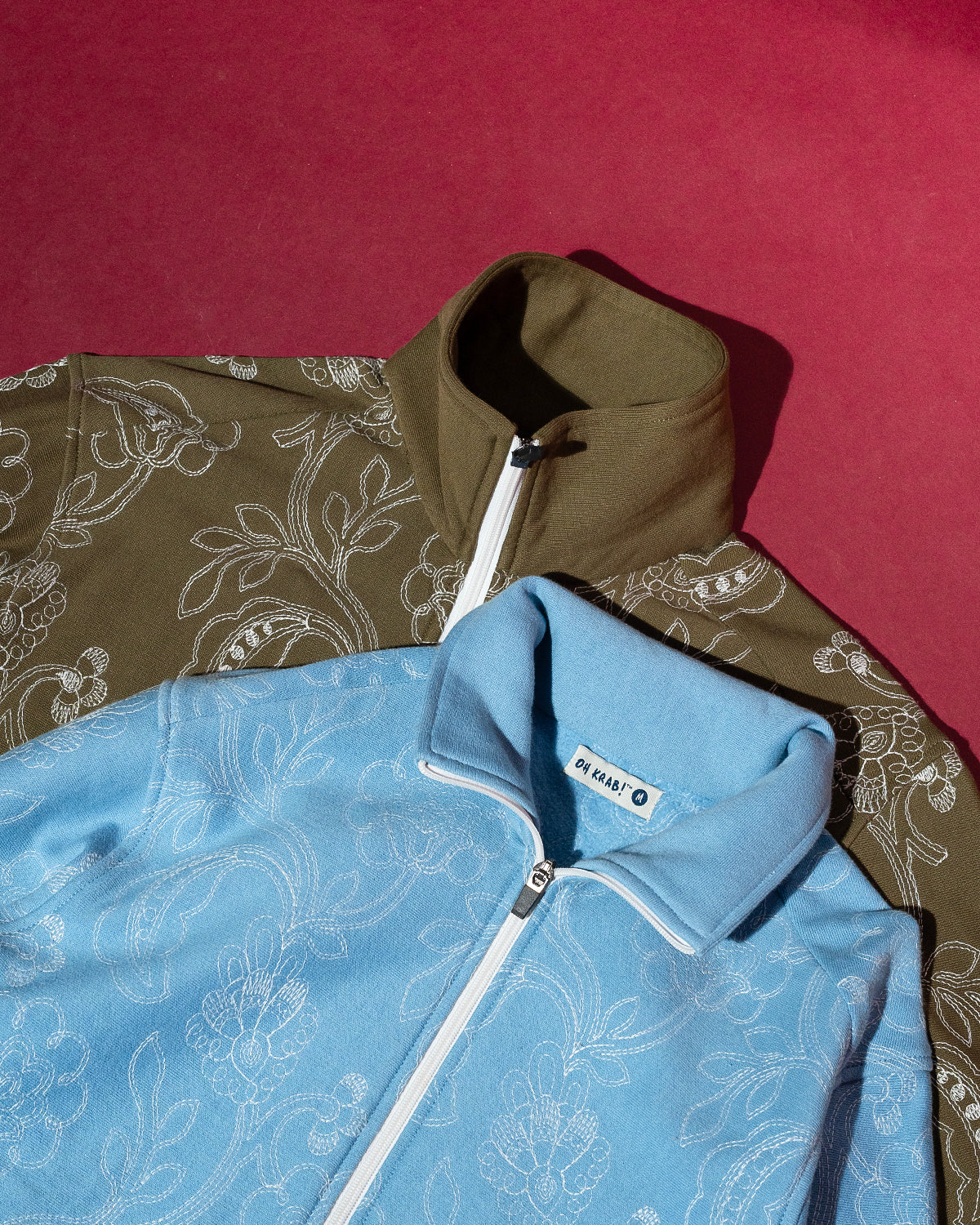 Winter Bloom Fleece Jacket (Olive Moss)